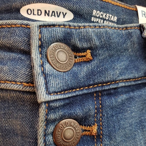 New Old Navy High-Waisted Button-Fly Rockstar Jean - Picture 6 of 9